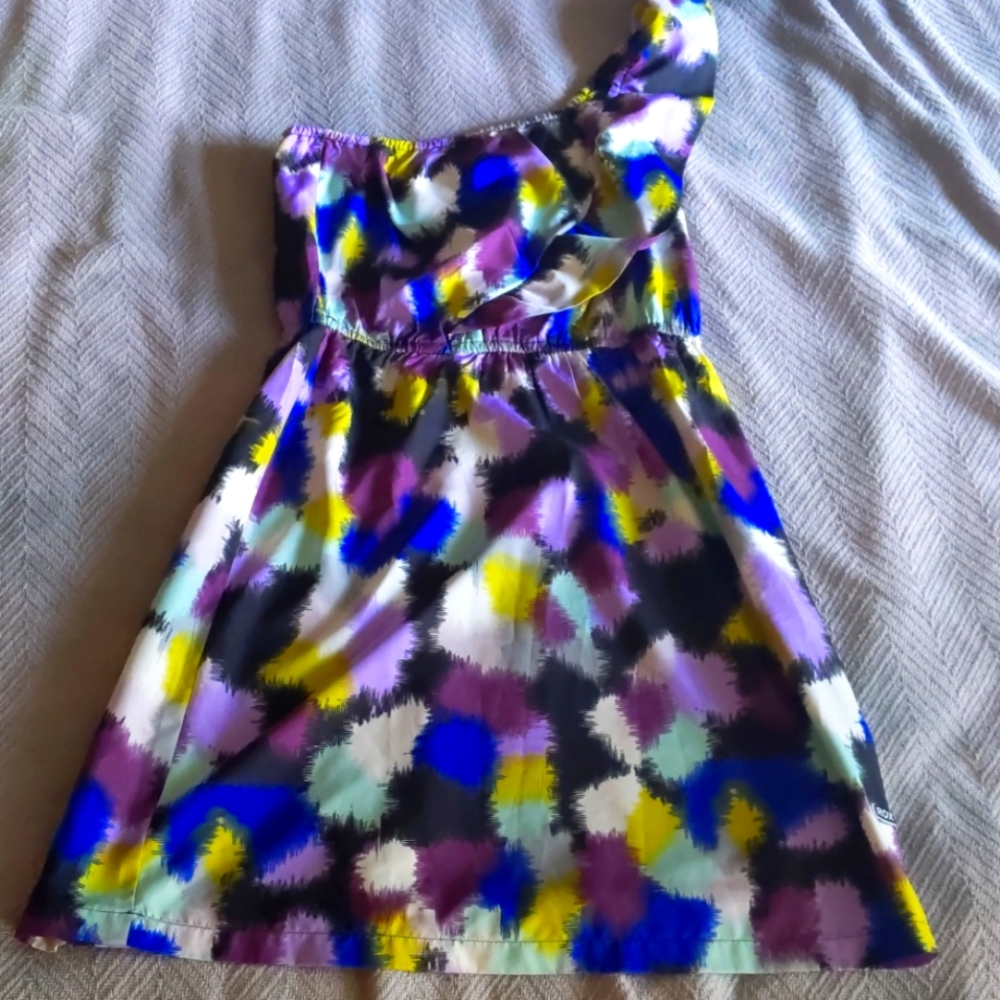 One Strap Multi-Color Roxy Dress